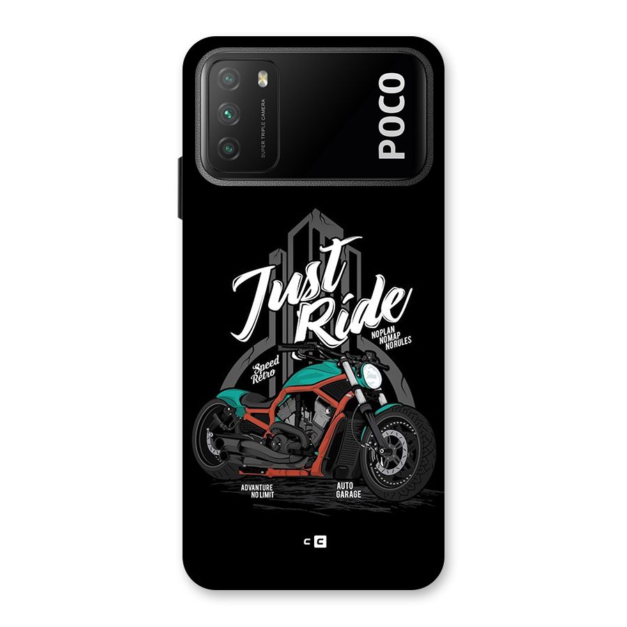 Just Ride Speed Back Case for Poco M3