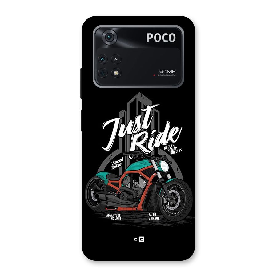 Just Ride Speed Back Case for Poco M4 Pro 4G
