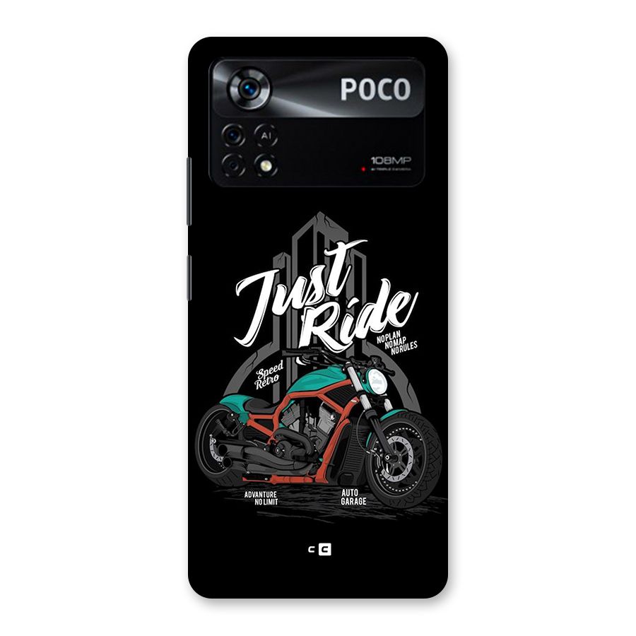 Just Ride Speed Back Case for Poco X4 Pro 5G