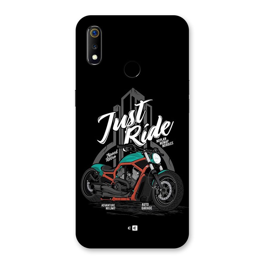 Just Ride Speed Back Case for Realme 3