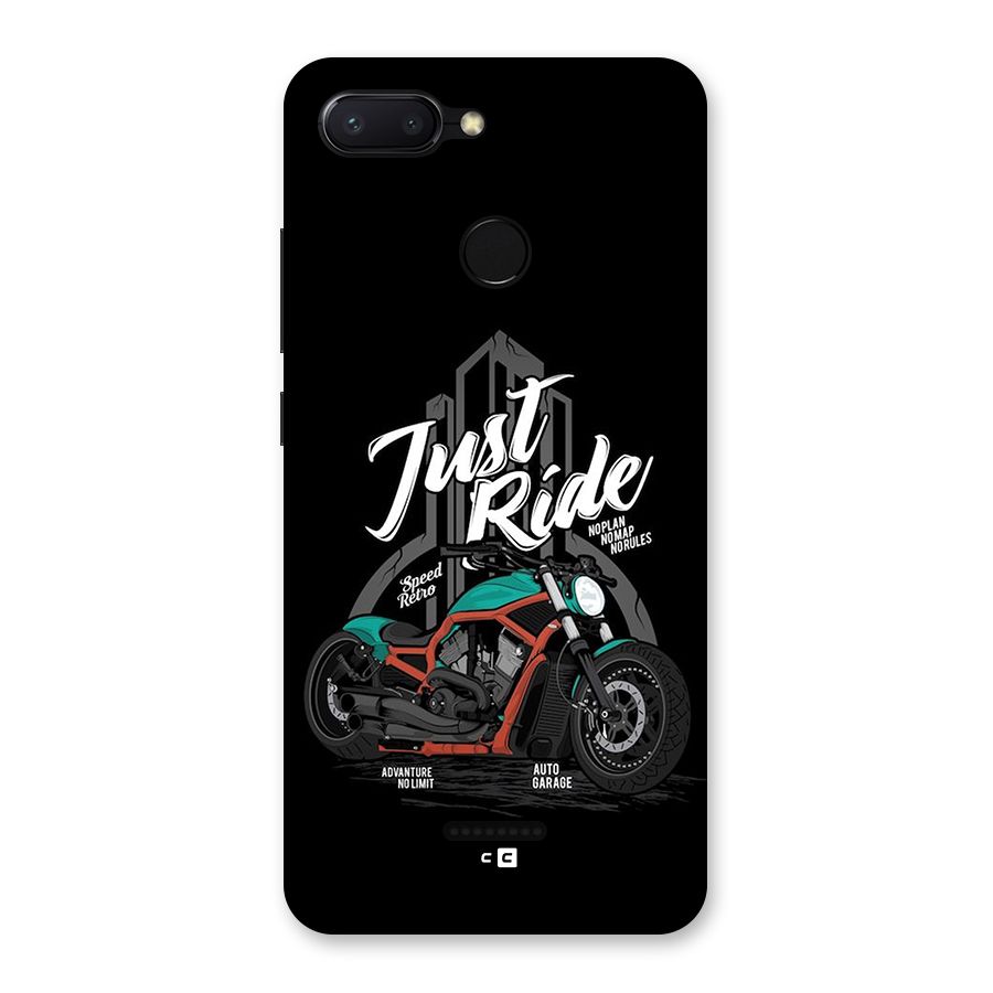 Just Ride Speed Back Case for Redmi 6