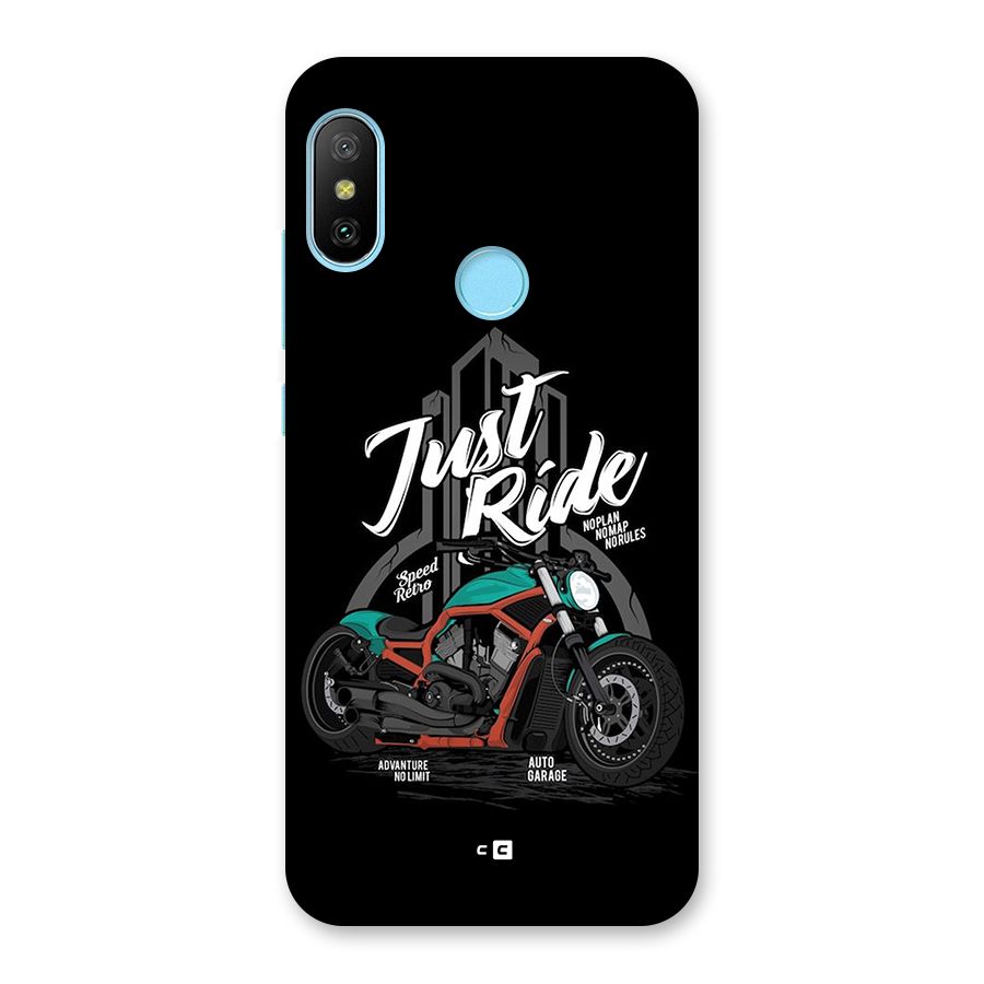 Just Ride Speed Back Case for Redmi 6 Pro