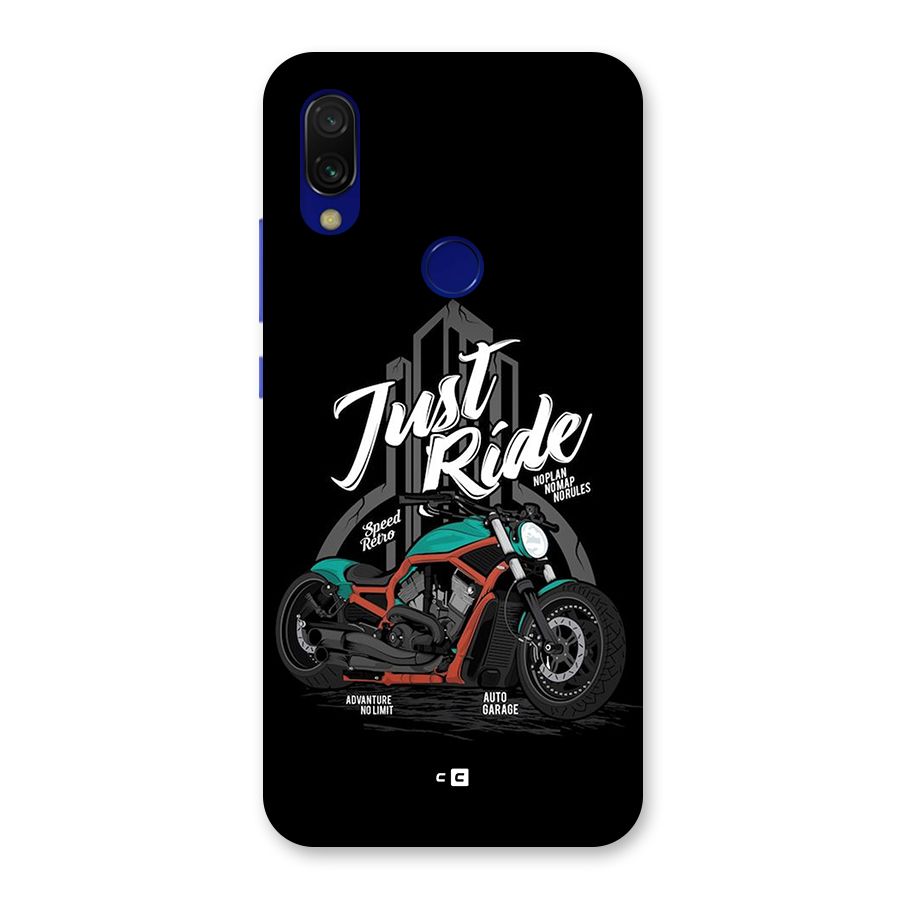 Just Ride Speed Back Case for Redmi 7
