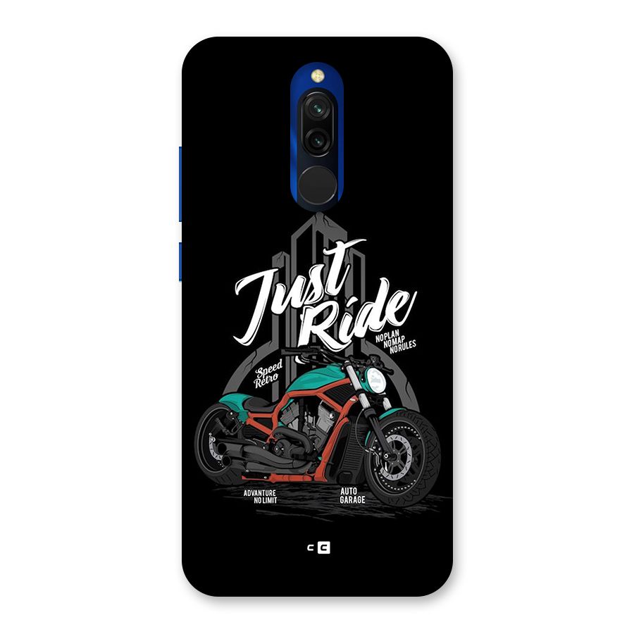 Just Ride Speed Back Case for Redmi 8