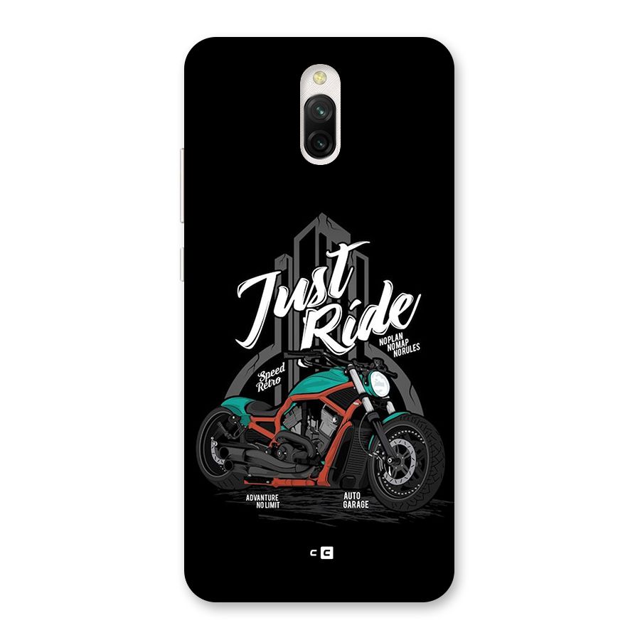Just Ride Speed Back Case for Redmi 8A Dual