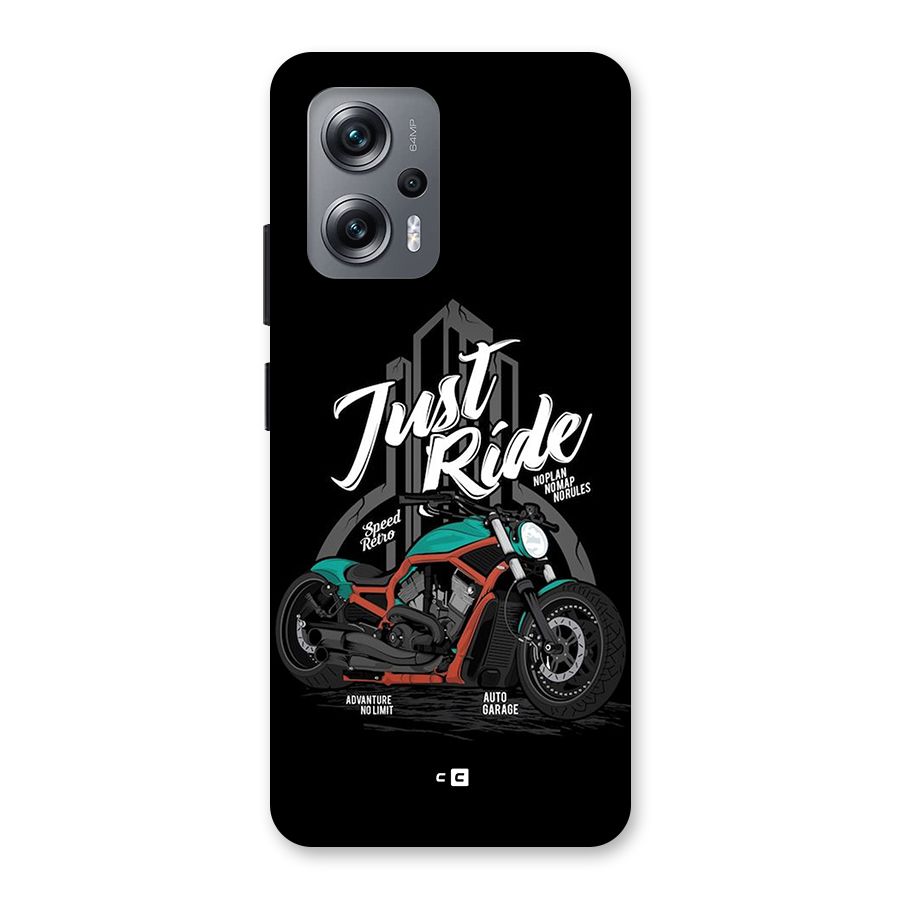 Just Ride Speed Back Case for Redmi K50i