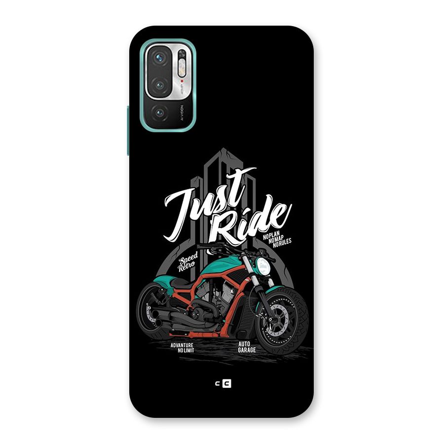 Just Ride Speed Back Case for Redmi Note 10T 5G