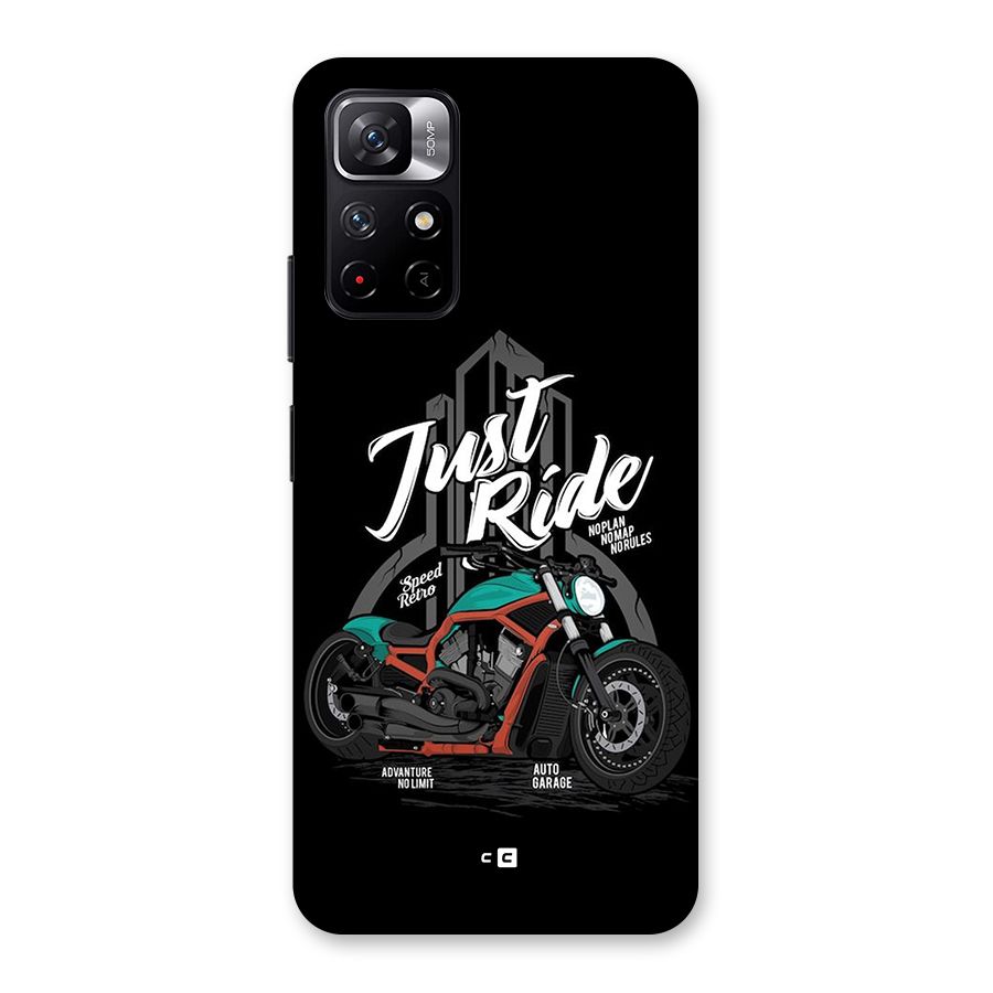Just Ride Speed Back Case for Redmi Note 11T 5G