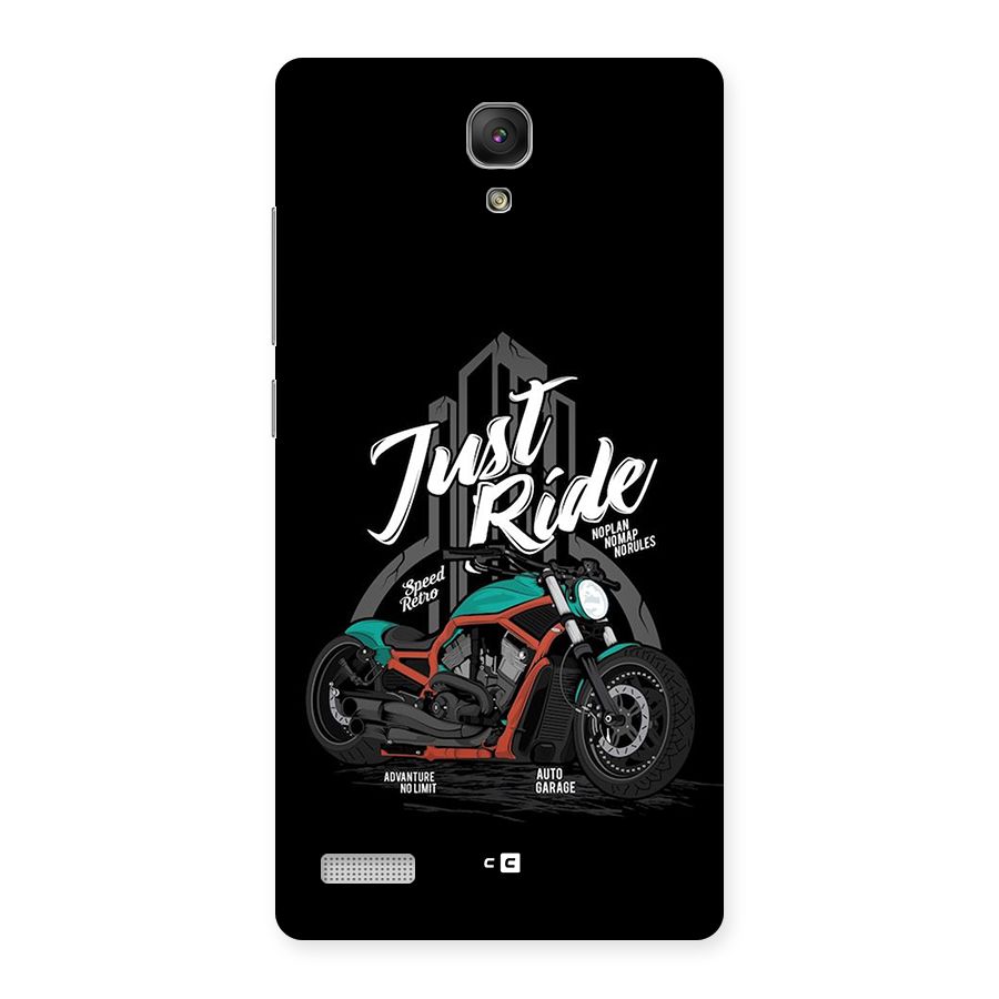 Just Ride Speed Back Case for Redmi Note 4