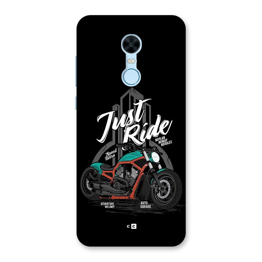 Just Ride Speed Back Case for Redmi Note 5