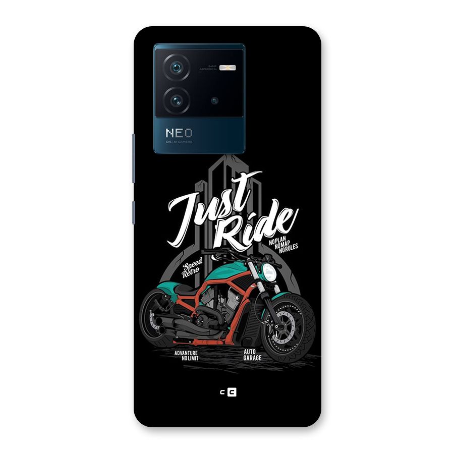 Just Ride Speed Back Case for Vivo iQOO Neo 6 5G