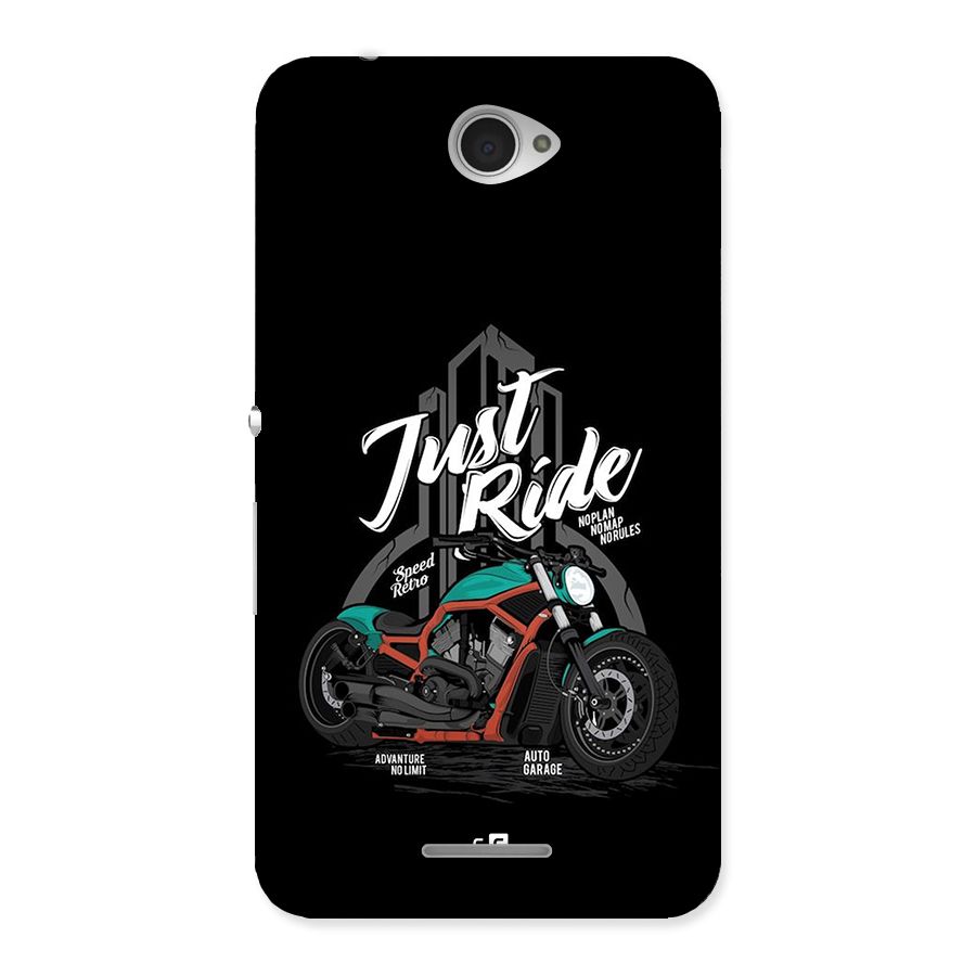 Just Ride Speed Back Case for Xperia E4