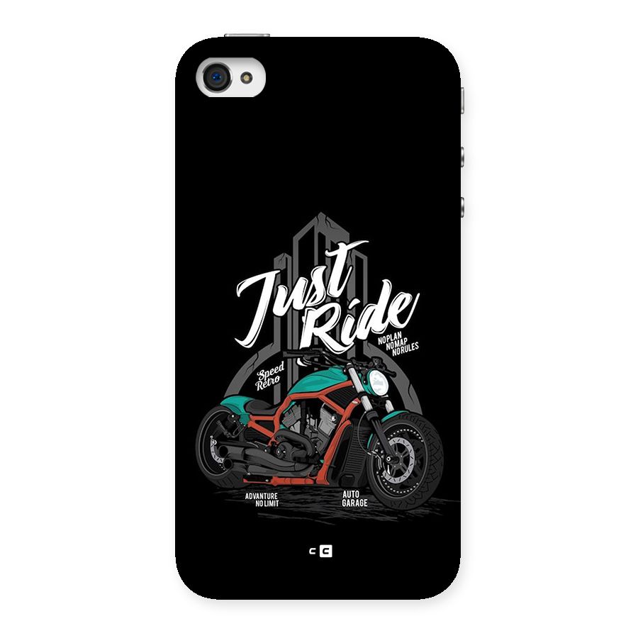 Just Ride Speed Back Case for iPhone 4 4s
