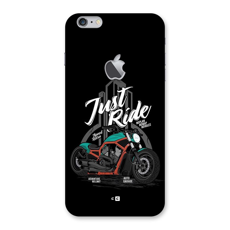 Just Ride Speed Back Case for iPhone 6 Plus 6S Plus Logo Cut