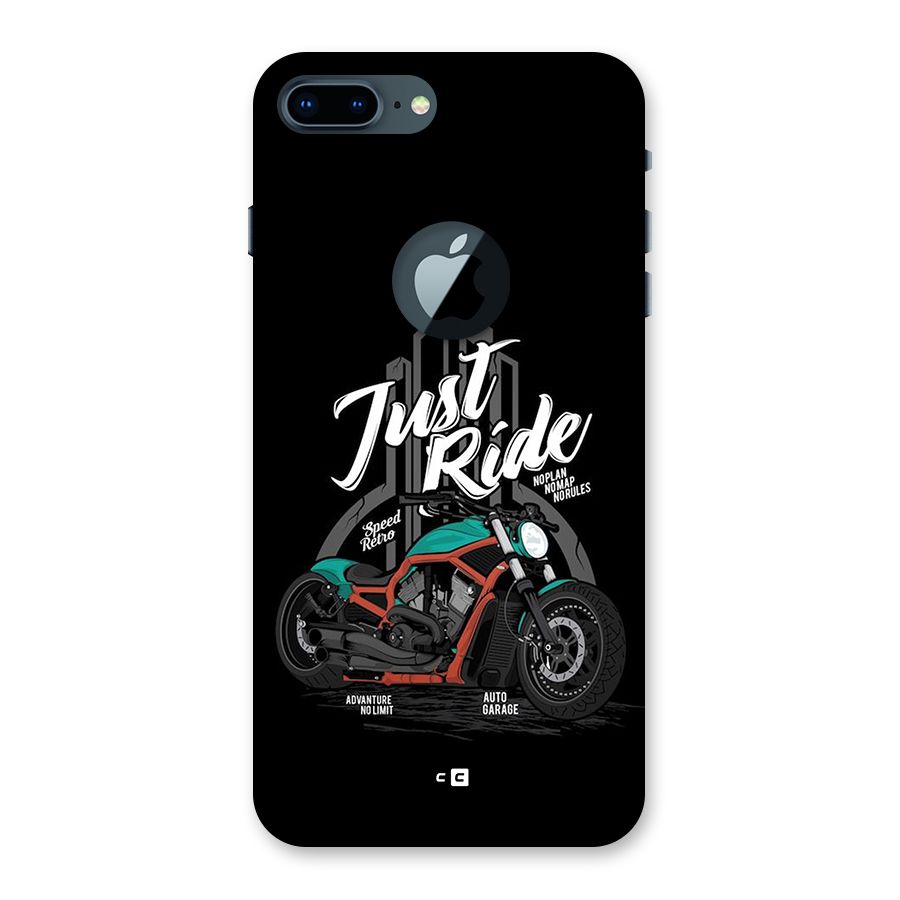 Just Ride Speed Back Case for iPhone 7 Plus Logo Cut