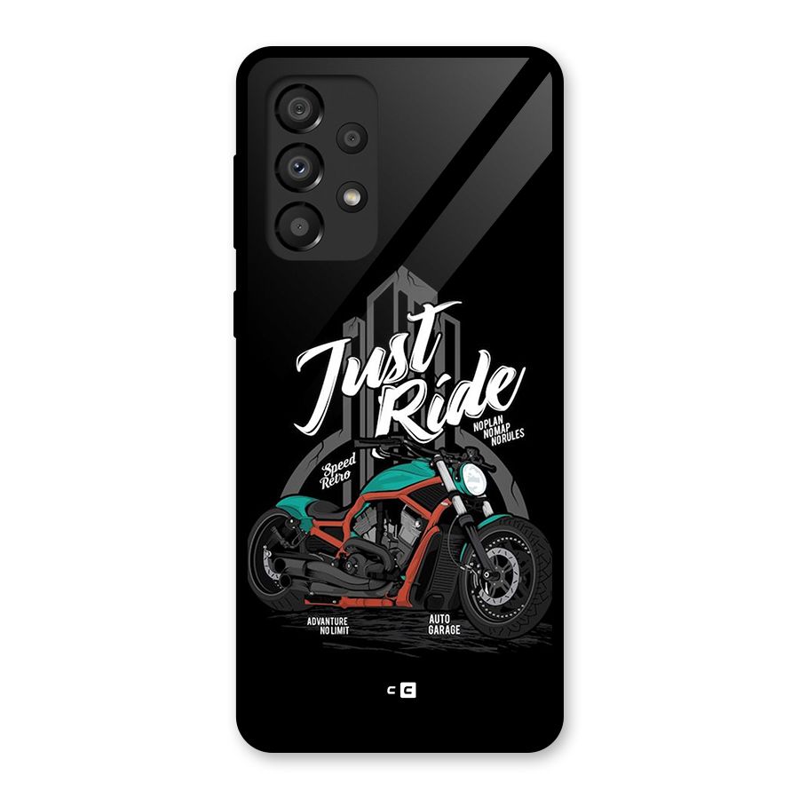 Just Ride Speed Glass Back Case for Galaxy A33 5G