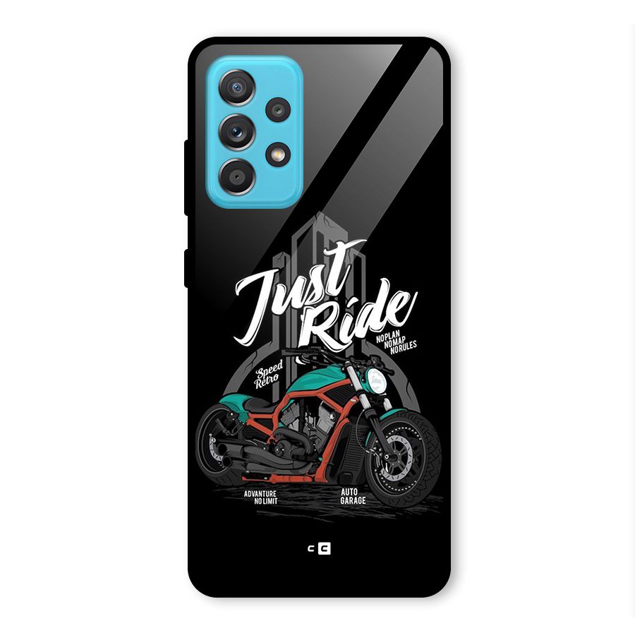 Just Ride Speed Glass Back Case for Galaxy A52