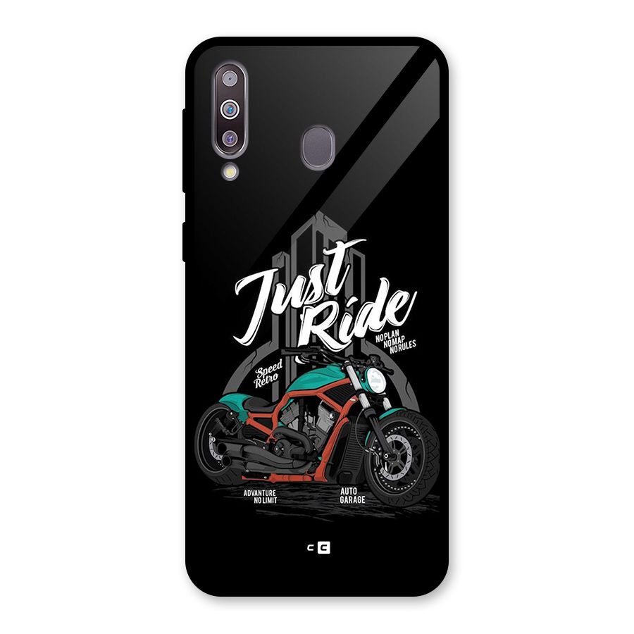 Just Ride Speed Glass Back Case for Galaxy M30