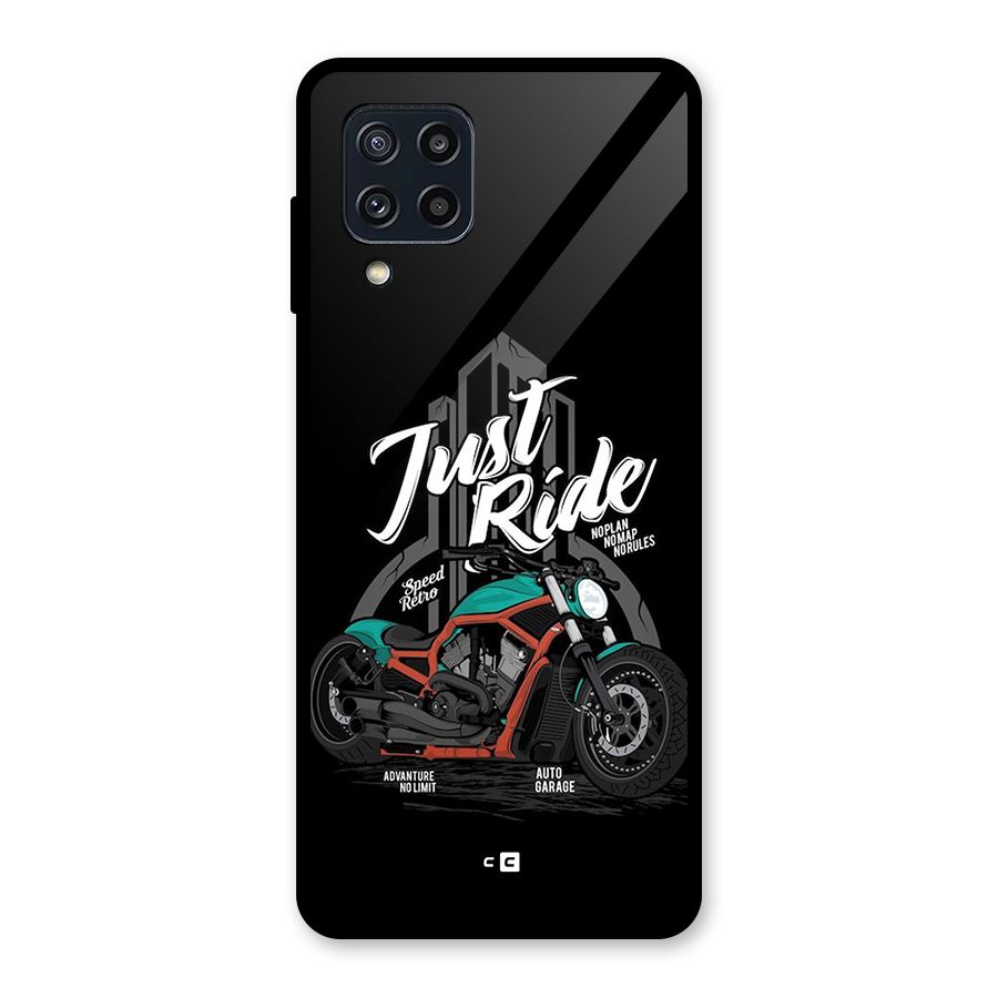 Just Ride Speed Glass Back Case for Galaxy M32