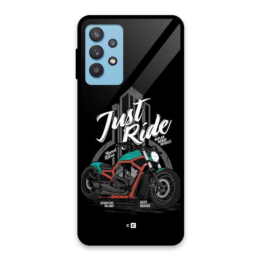 Just Ride Speed Glass Back Case for Galaxy M32 5G