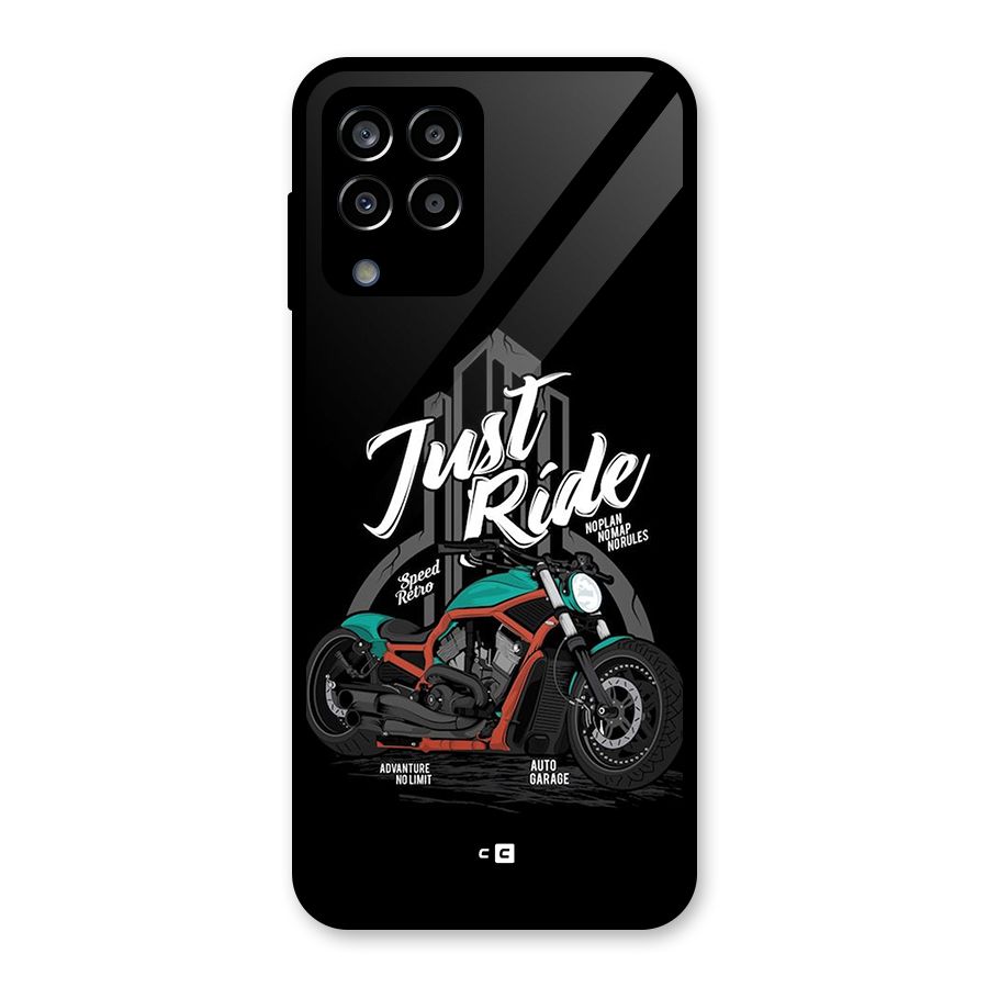 Just Ride Speed Glass Back Case for Galaxy M33