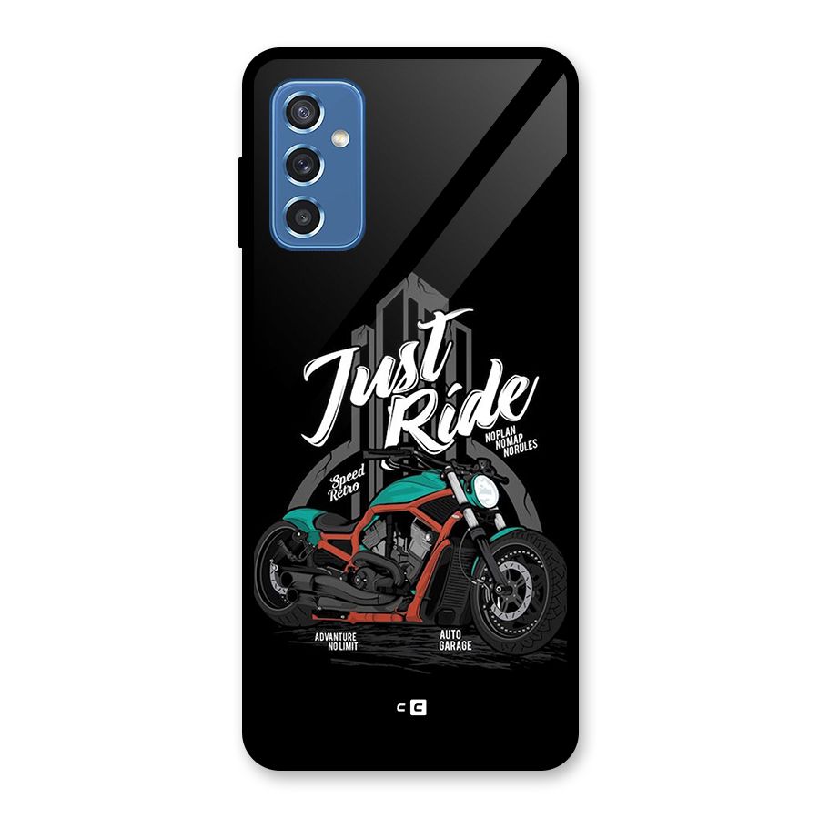 Just Ride Speed Glass Back Case for Galaxy M52 5G