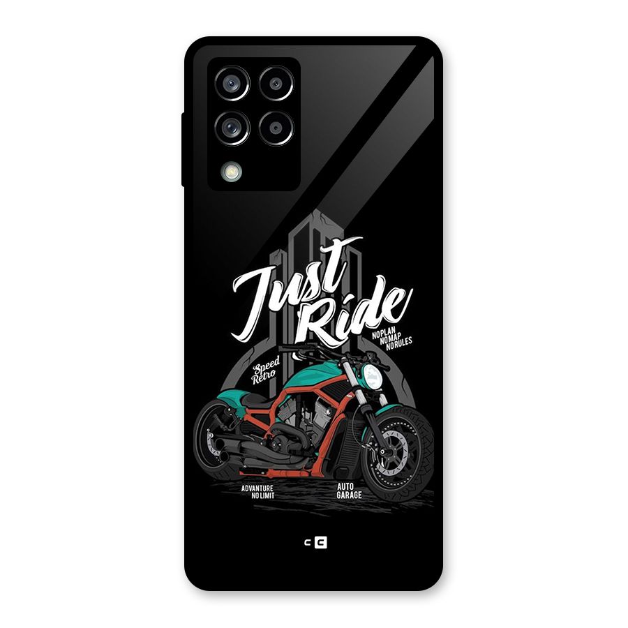 Just Ride Speed Glass Back Case for Galaxy M53 5G