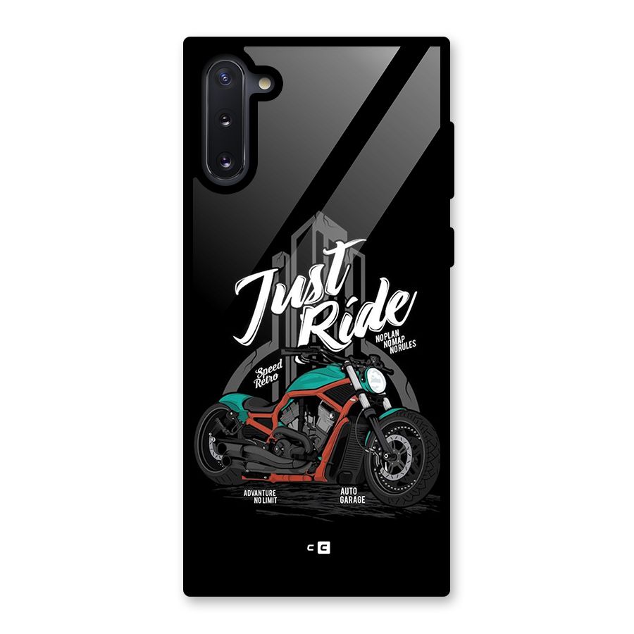 Just Ride Speed Glass Back Case for Galaxy Note 10