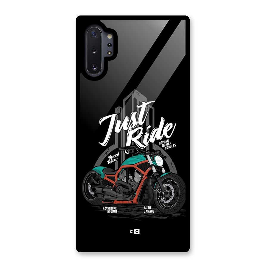 Just Ride Speed Glass Back Case for Galaxy Note 10 Plus