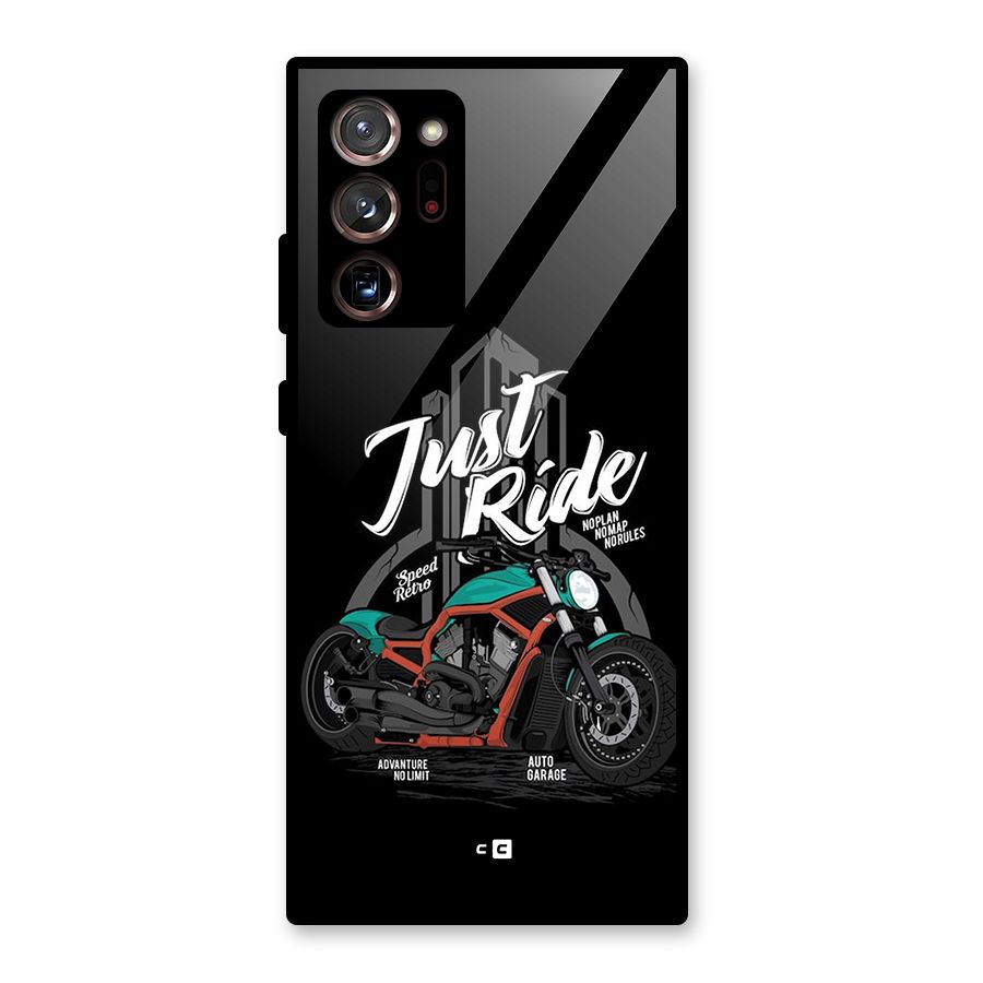 Just Ride Speed Glass Back Case for Galaxy Note 20 Ultra