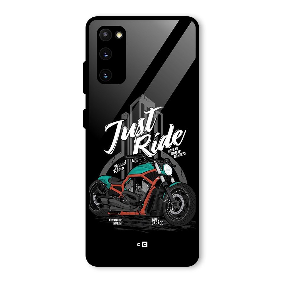 Just Ride Speed Glass Back Case for Galaxy S20 FE 5G