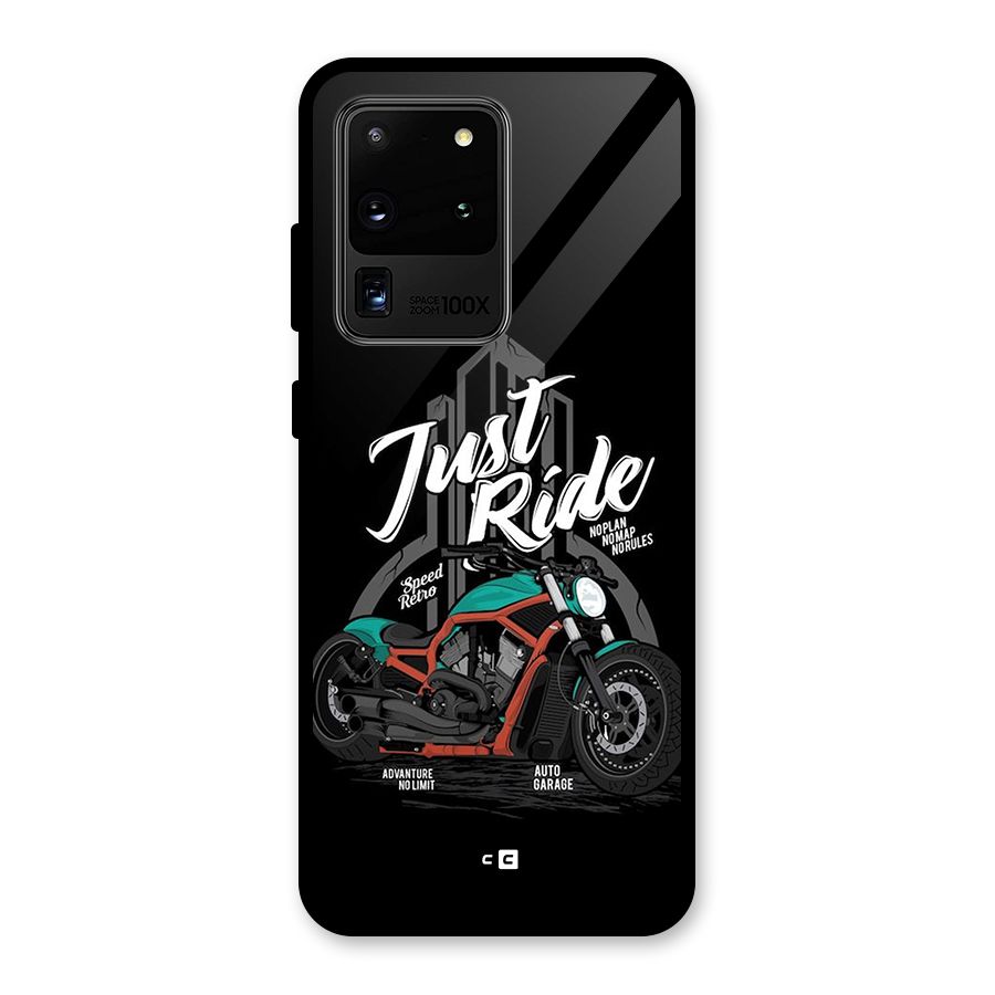 Just Ride Speed Glass Back Case for Galaxy S20 Ultra