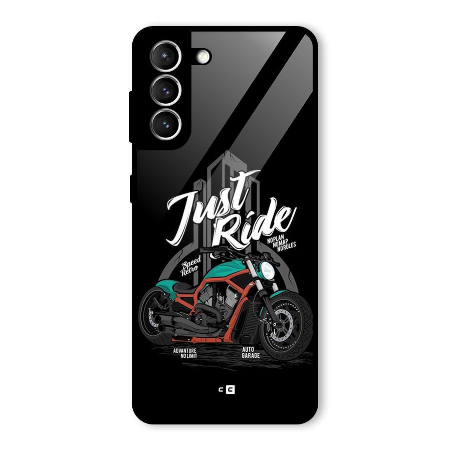 Just Ride Speed Glass Back Case for Galaxy S21 5G
