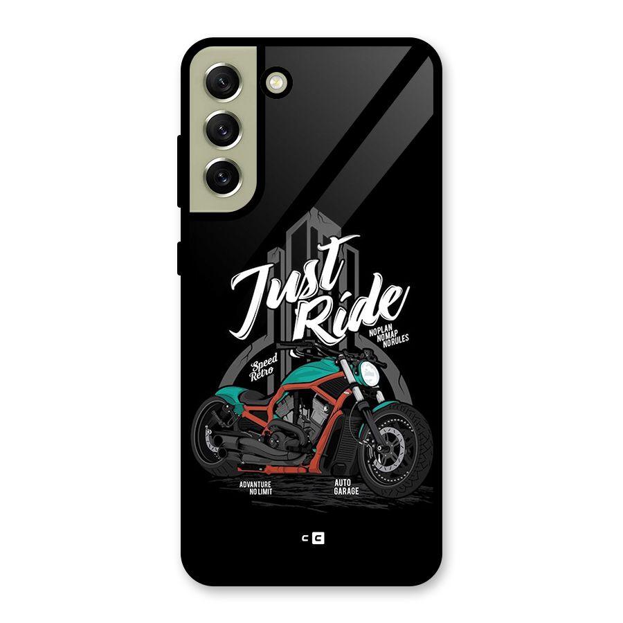 Just Ride Speed Glass Back Case for Galaxy S21 FE 5G