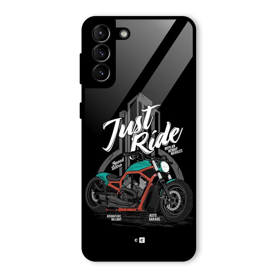Just Ride Speed Glass Back Case for Galaxy S21 Plus