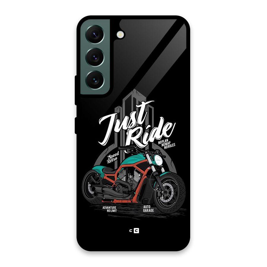 Just Ride Speed Glass Back Case for Galaxy S22 5G