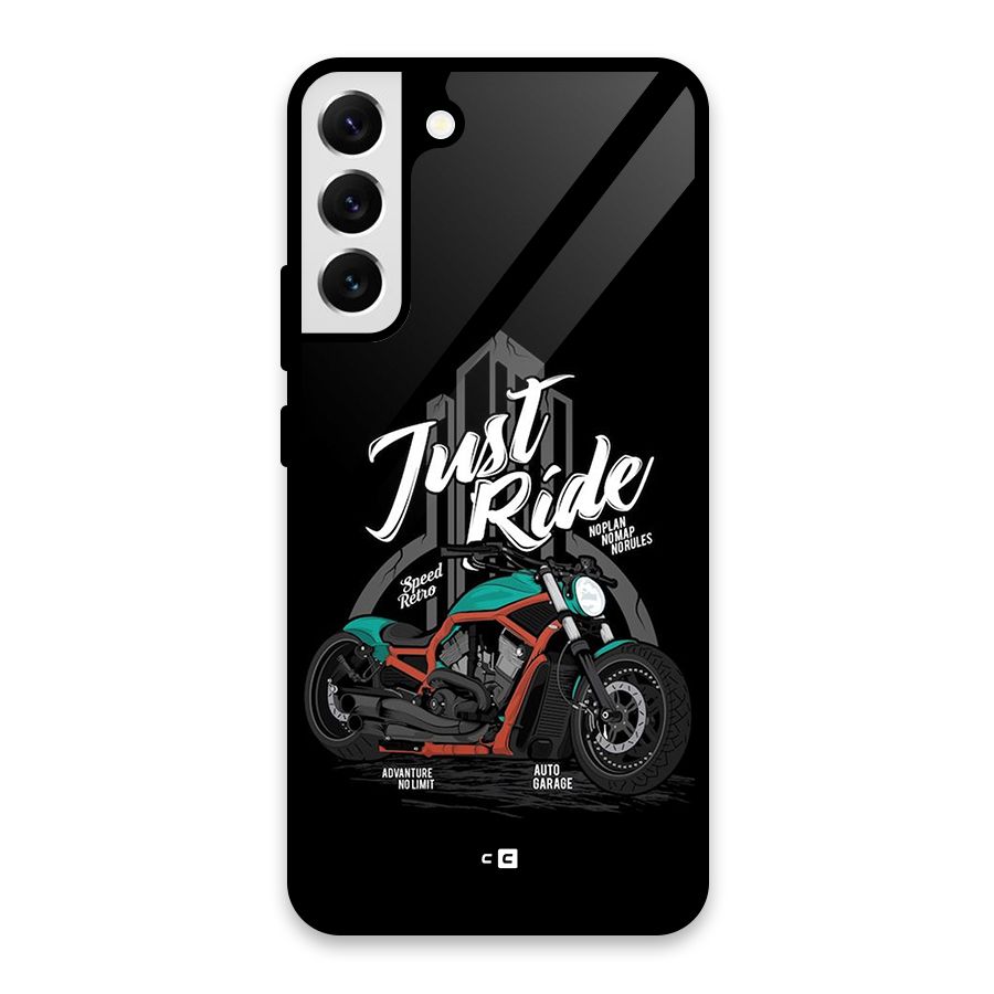 Just Ride Speed Glass Back Case for Galaxy S22 Plus 5G