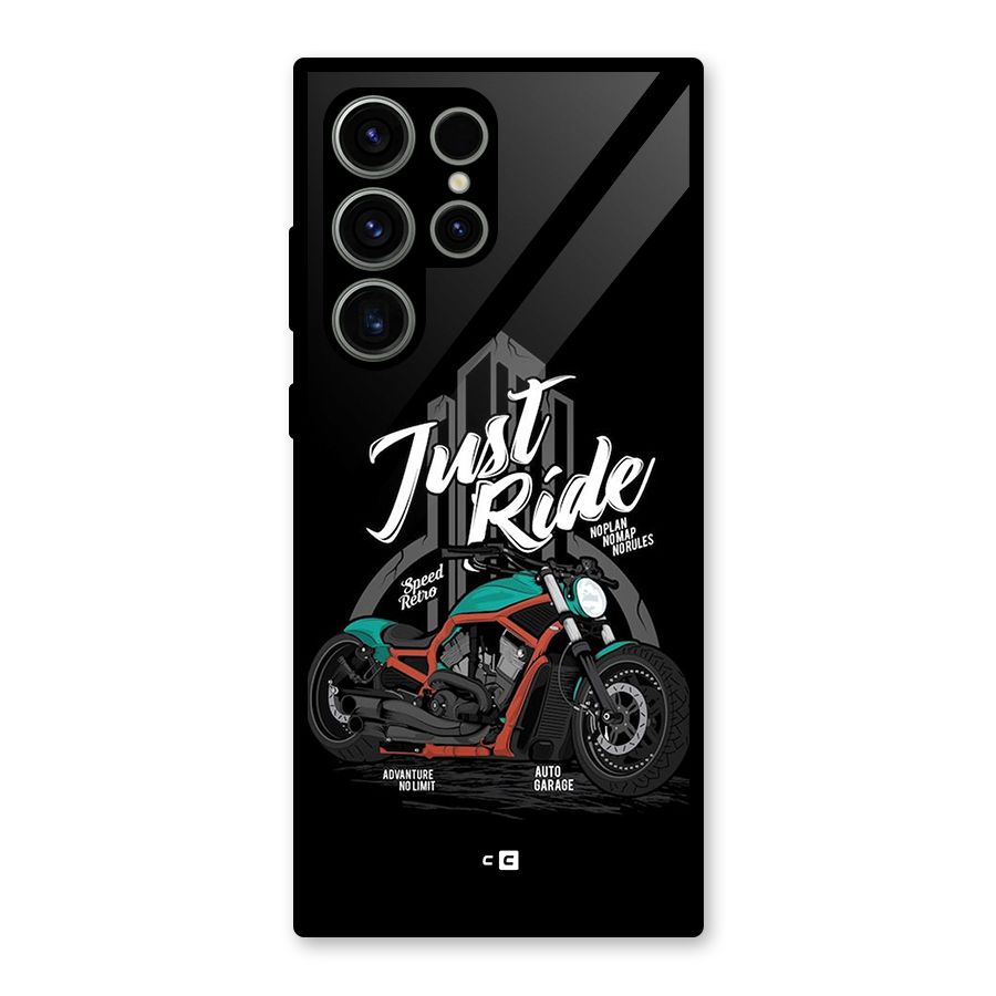 Just Ride Speed Glass Back Case for Galaxy S23 Ultra