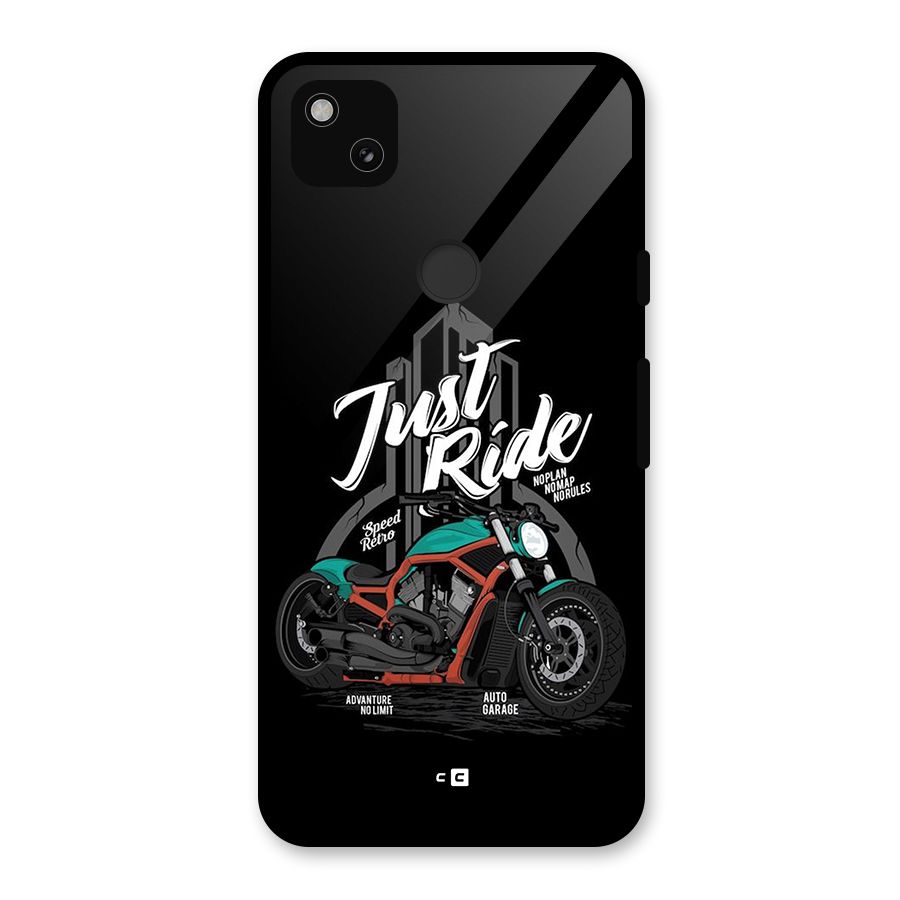Just Ride Speed Glass Back Case for Google Pixel 4a