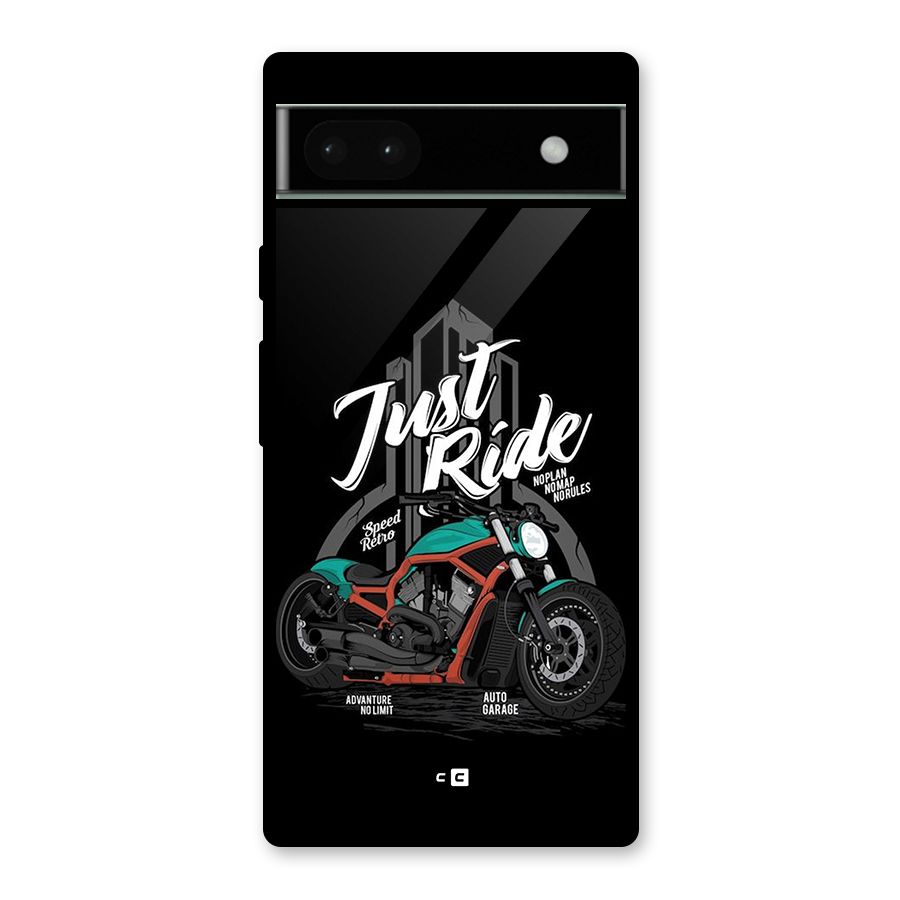 Just Ride Speed Glass Back Case for Google Pixel 6a