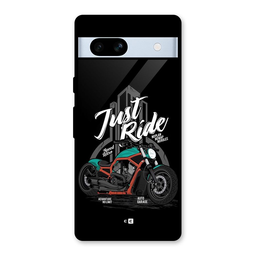 Just Ride Speed Glass Back Case for Google Pixel 7a