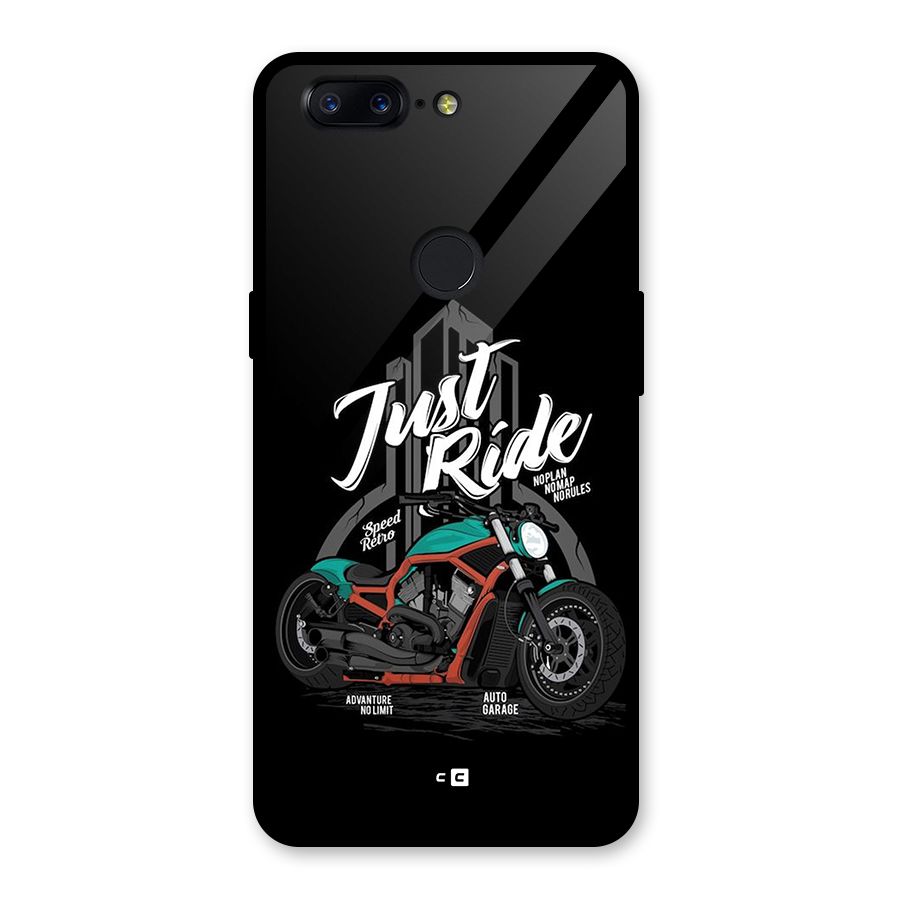 Just Ride Speed Glass Back Case for OnePlus 5T