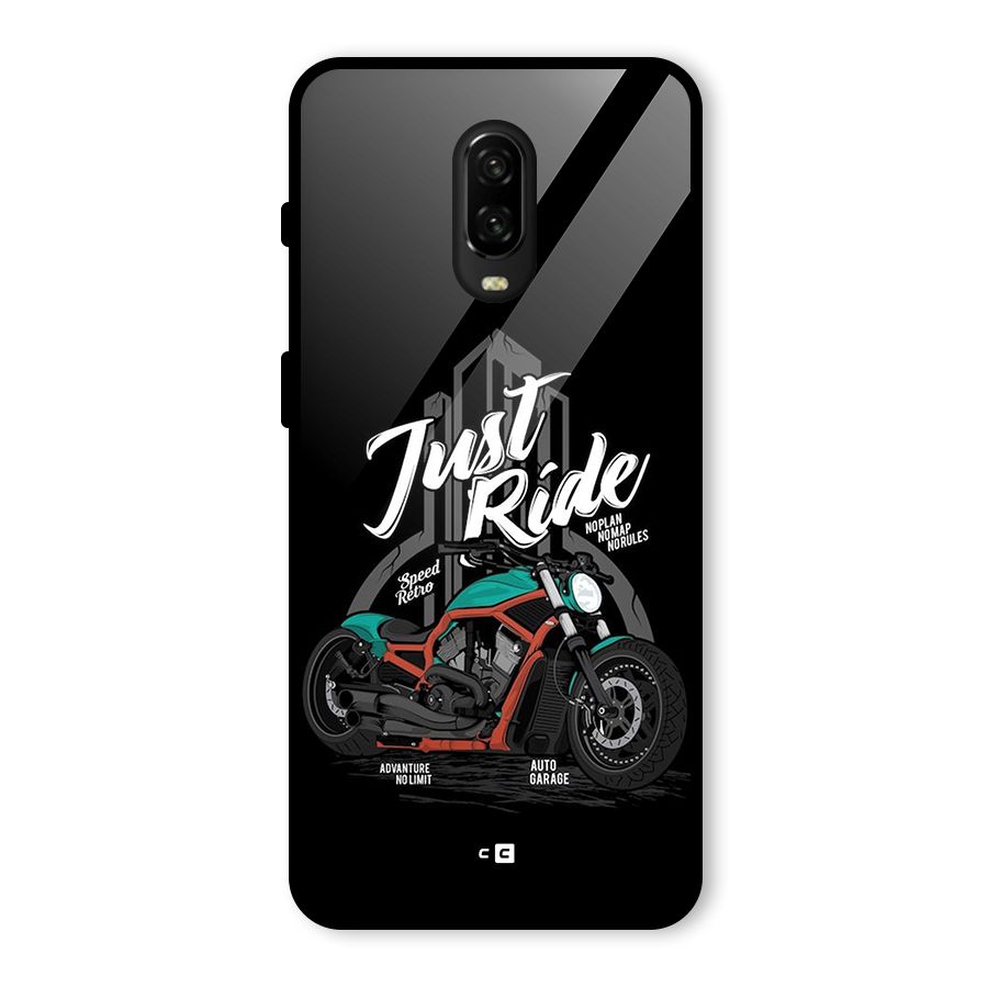 Just Ride Speed Glass Back Case for OnePlus 6T