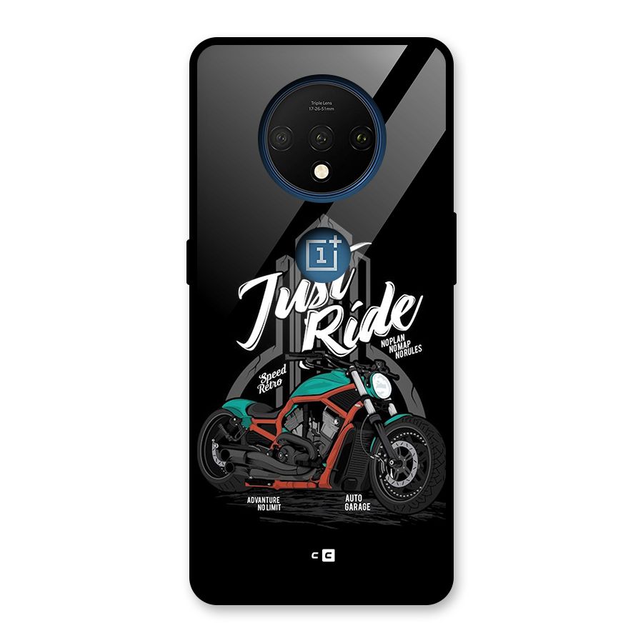 Just Ride Speed Glass Back Case for OnePlus 7T
