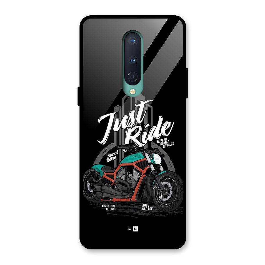 Just Ride Speed Glass Back Case for OnePlus 8