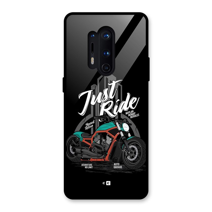 Just Ride Speed Glass Back Case for OnePlus 8 Pro