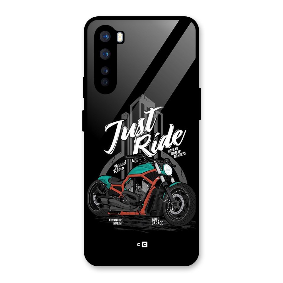 Just Ride Speed Glass Back Case for OnePlus Nord