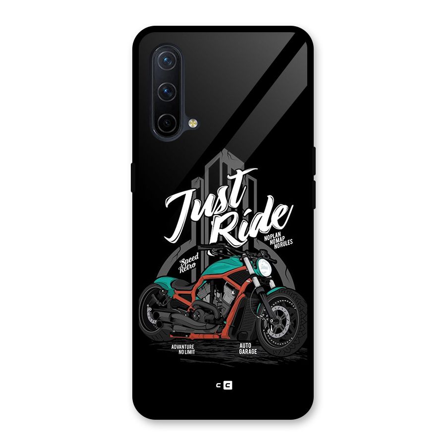Just Ride Speed Glass Back Case for OnePlus Nord CE 5G