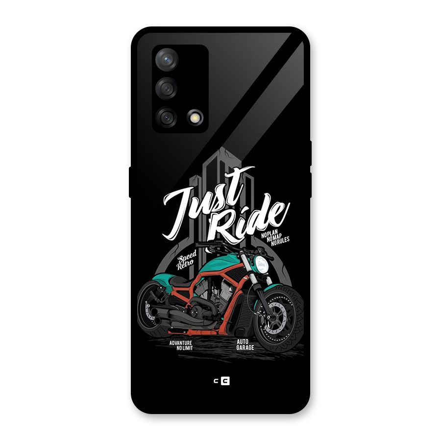 Just Ride Speed Glass Back Case for Oppo F19