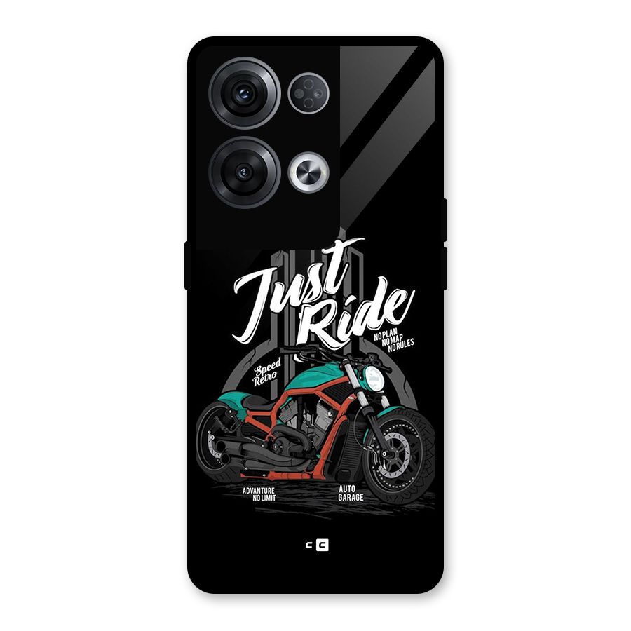 Just Ride Speed Glass Back Case for Oppo Reno8 Pro 5G
